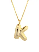 14K Gold Dipped Initial Necklace