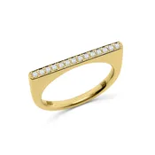 Diamond Bar Ring - Gold 'N I
