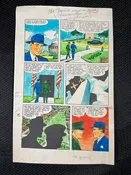 Comic Strip artwork page for “Tales of the Green Berets” with notes and corrections. — Little Giant Comics & Collectibles