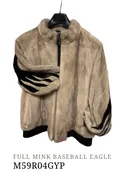 Men’s Full Mink Baseball Eagle