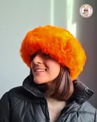 Classic Full Fur Alpaca Hat Orange