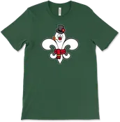 Frosty Snowman Fleur De Lis