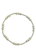 2mm & 4mm Gold Filled Beaded Bracelet