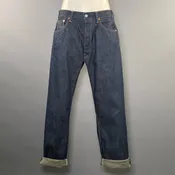 45rpm Size L Blue Cotton Contrast Stitch Straight leg Jeans