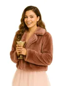 12 Dates of Christmas Faith Fernandez Fur Jacket