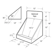 11 1/2” Slant Back Display