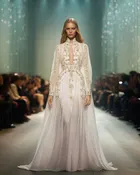 Beaded chiffon dress
