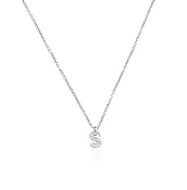 14k Diamond Initial Necklace