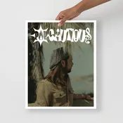 Pop Cautious Beach Poster