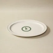 Academy Green Oval Platter with Jack