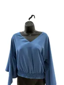 AMANDA UPRICHARD Size S Blue Shirt