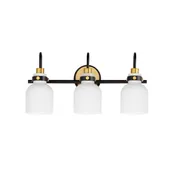 Maxim Three Light Bath Vanity in Satin Brass from the Milk collection - 12333WTBKSBR