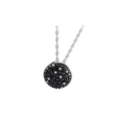 14KT Gold Black Diamond Necklace