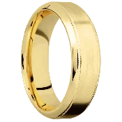18K Yellow Gold + Machine , Polish Finish