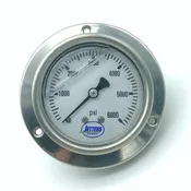 0–6000 PSI Heavy-Duty Stainless Steel Panel Mount Pressure Gauge