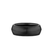 8mm Knife Edge Band Ring Blk Titan