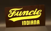 Sign – Funcie (Brown & Yellow)
