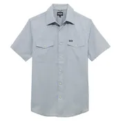 ATG -x- Wrangler® Short Sleeve Drover Utility Shirt - Bering Sea - 112375154