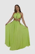 Apple/Gold Long Dress