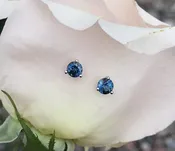 .84ctw Montana Sapphire Stud Earrings — ROGERS & CO. fine jewelry and design: Missoula, MT: Jewelry Store, Engagement Rings, Chalet Jewelers
