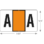 1.625″ x 0.9375″ Alphabetic Roll Labels (Model# 7200 – previously Model #L-J-Alpha and Model # IH33-8251)