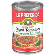 Diced Tomatoes with Green Chilies, 10 oz | La Preferida