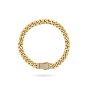 10K 6mm Hollow Monaco Cuban Link Bracelet