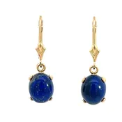 14ky Gold Crested Butte Lapis Earrings