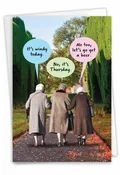 Beer Hearing: Funny Birthday Card for Women