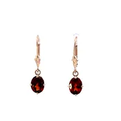 Hessonite garnet earrings