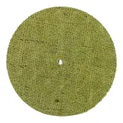 10" Green Treated - Medium Stiffness - Full Disc Sisal Buffing Wheel - Low Tack