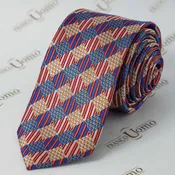 NT111 Luxe Woven-Silk Red Necktie — Franco Uomo