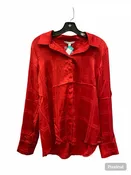 41 Hawthorn Size M Red Button Up Long Sleeve Shirts