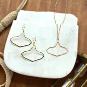 Beacon Earrings - lightweight geometric lighthouse silhouette earrings