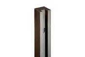 102 Inch Brown 5 x 5 Inch End Post for Simulated Stone Vinyl Fence Systems