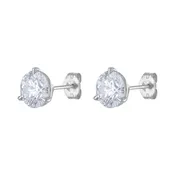 14KT GOLD 4 CARAT LAB-GROWN DIAMOND STUD EARRING