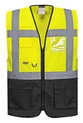 UC476 High Visibility Safety Vest w/ Black Bottom - Portwest