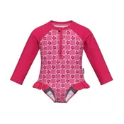 Chequered Hibiscus Swimsuit UPF 50+