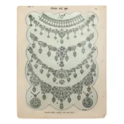 Vintage Indian Jewelry Pale Blue & Black Assorted Necklace Print — Layla Brooklyn