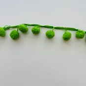 Ball Fringe 25mm 4 Yards Apple Green