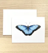 Blue Morpho Greeting Card — Paper Wings
