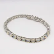 Opal Sterling Silver Bracelet — Gallery of Gems & Minerals