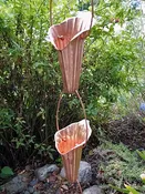 Cala Lily Copper Cup Rain Chain