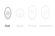 All-Clear Silicone Nose Pads, Oval, #2281 – #2288