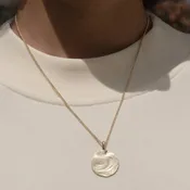 14k Gold Aurora Pendant