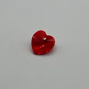 Austrian Crystal 10MM Heart Pendant A6228 - Light Siam (4pcs)