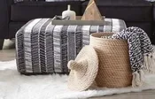 374 Groovy Black Ottoman — HOTEL TO HOME