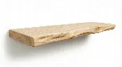 Ash Live Edge Floating Shelves