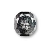 0.94ct | Salt & Pepper Cushion Shape Rose Cut Diamond