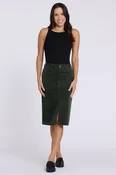 5 Pocket Midi Skirt - True Olive